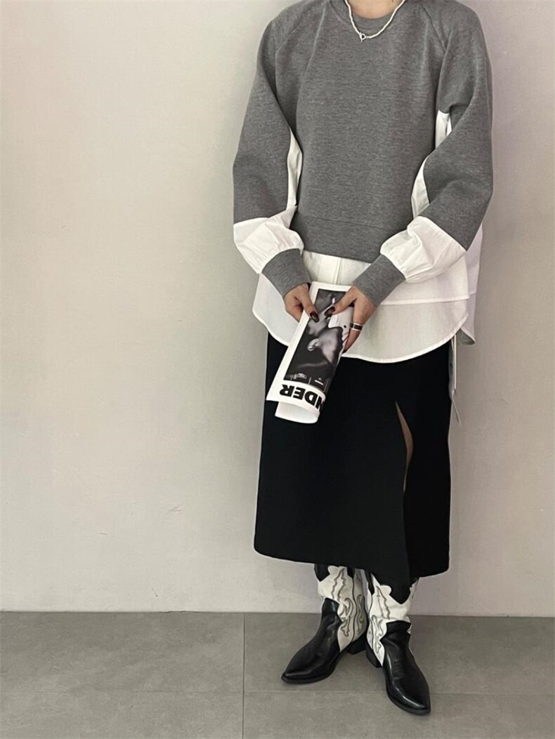 雷洛奇丽—秋装拼接卫衣，女装卫衣/绒衫，雷洛奇丽