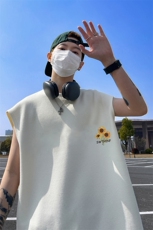 华夫格背心直播高品质重磅220克小向日葵印花HB7159-P25控38，男装背心/马甲，星座508（原C305）