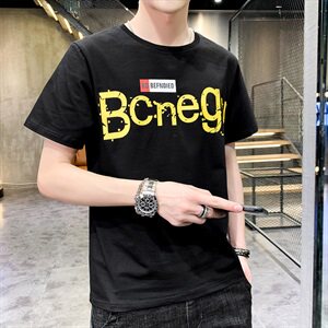2021夏季新款男士潮流个性印花百搭短袖T恤男 A436-T639-P25图片