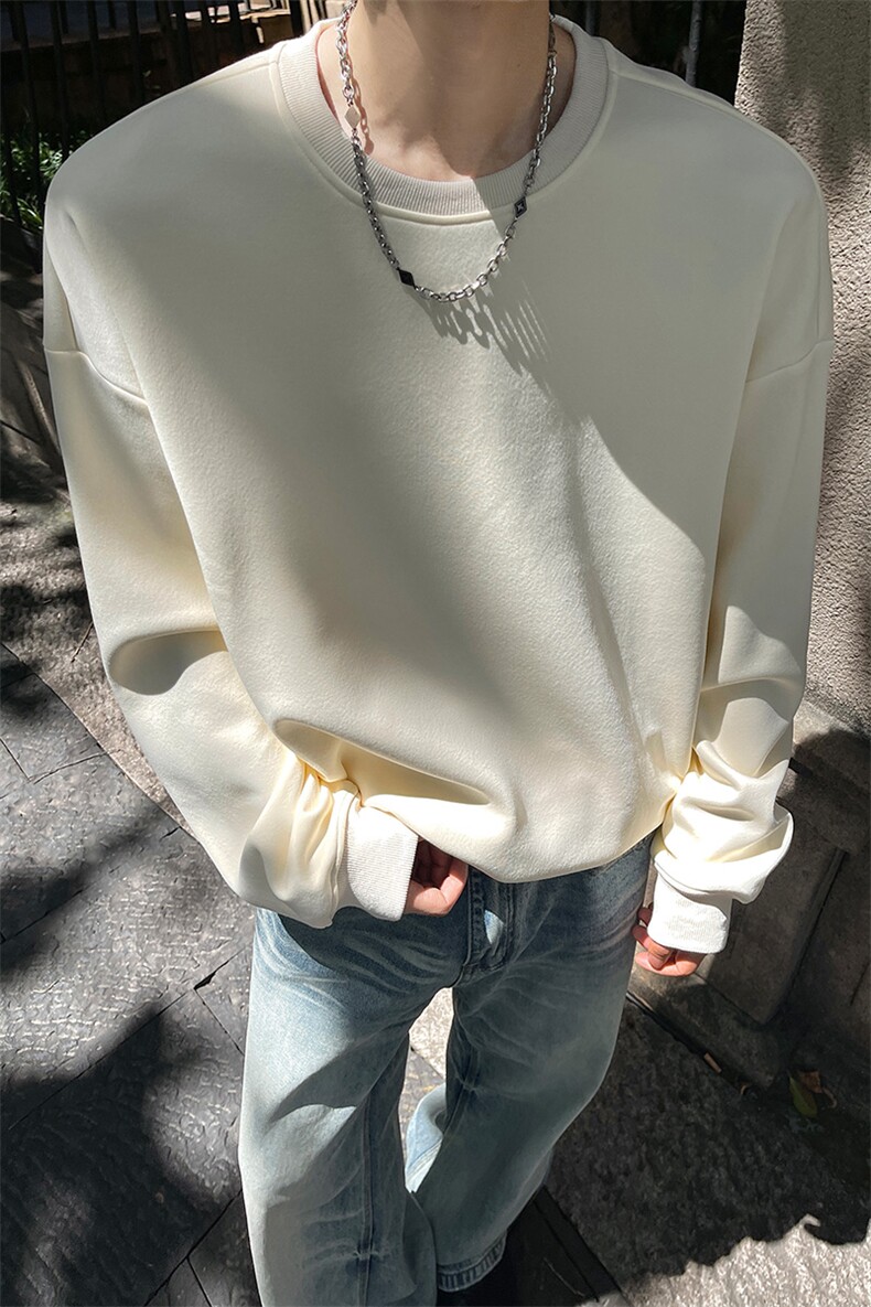 秋冬新款纯色圆领可二开卫衣休闲百搭洋气XZ302B-1-VE8888-P20,男装卫衣,星座302B-1