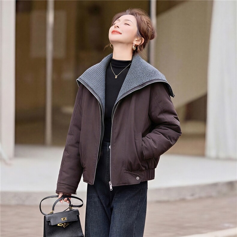 现货2025年冬季新款时尚羽绒服,女装羽绒服,悦祺
