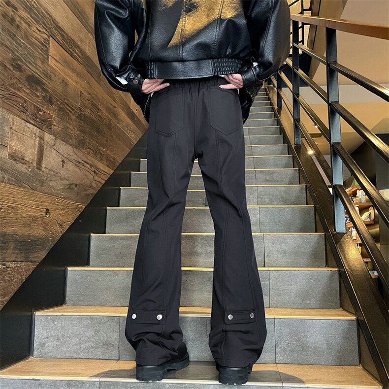 25新款微喇叭冲锋裤休闲裤潮504-K837-P45控68（加绒P60控88）图片