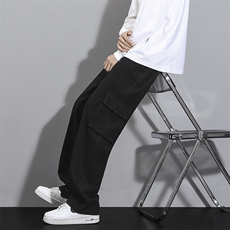 牛仔裤男宽松直筒美式vibe风工装裤高街潮牌欧美hiphop裤子，男装牛仔裤，星座410-7