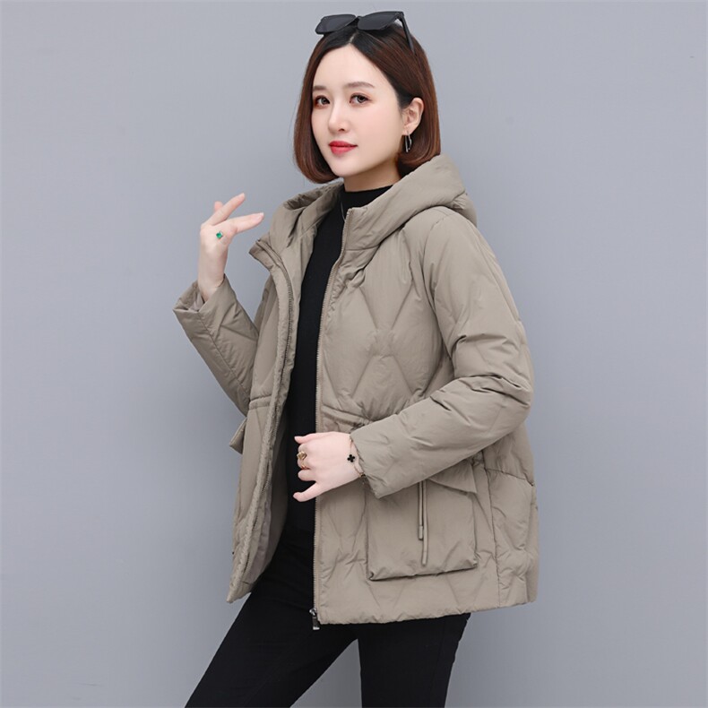 2023年秋冬季时尚休闲大口袋羽绒服,女装羽绒服,依恋蒂丝