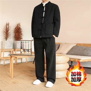 2025冬季风套装中式复古唐装棉衣棉绒保暖棉袄TZ2534-P205图片