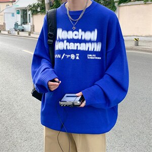 抖音供货、现货非烫画秋冬圆领毛衣宽松打底衫D223A-MY2201-P55
