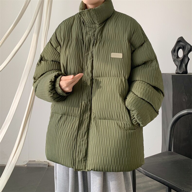 W8210P120控168大皂肌理感新面料宽松休闲棉衣棉服现货,男装棉衣,电商B205