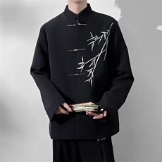 新中式金雷竹刺绣西服外套男士2025秋冬新款痞帅男装新郎订婚礼服，男装西服，星座412-3