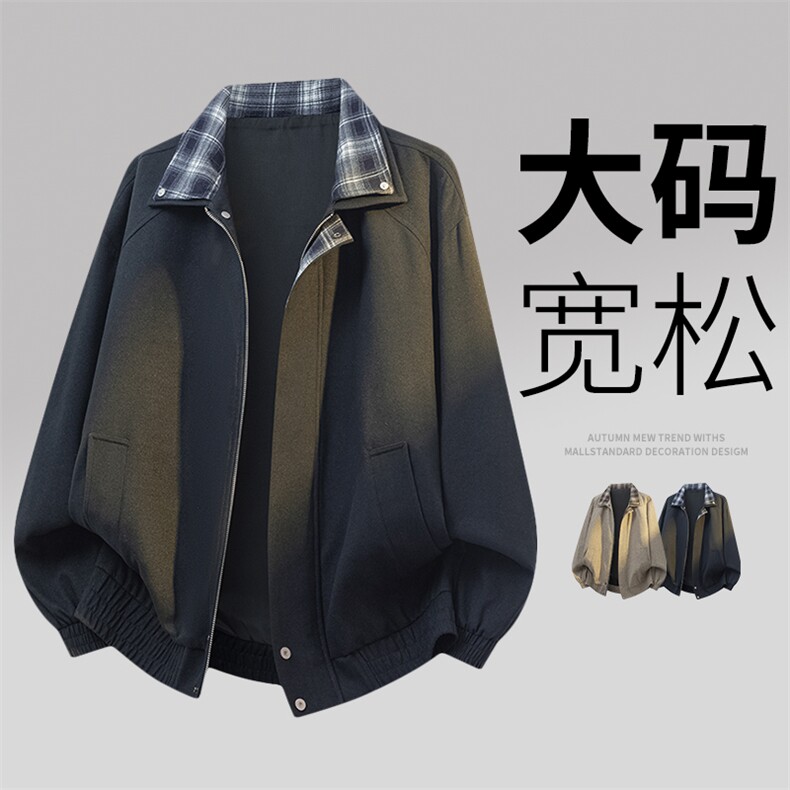 3D大码休闲夹克外套8571-P75控159大码元,男装夹克,星座209