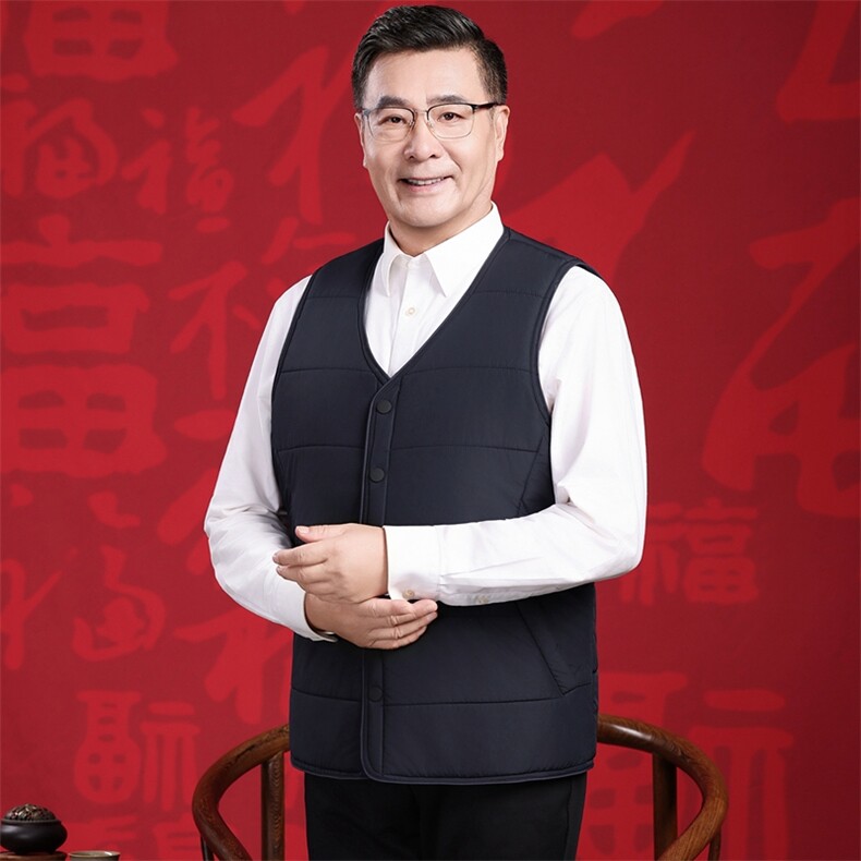 2025年秋季青春流行马甲超修身V领马甲,男装背心/马甲,衣恋羊绒