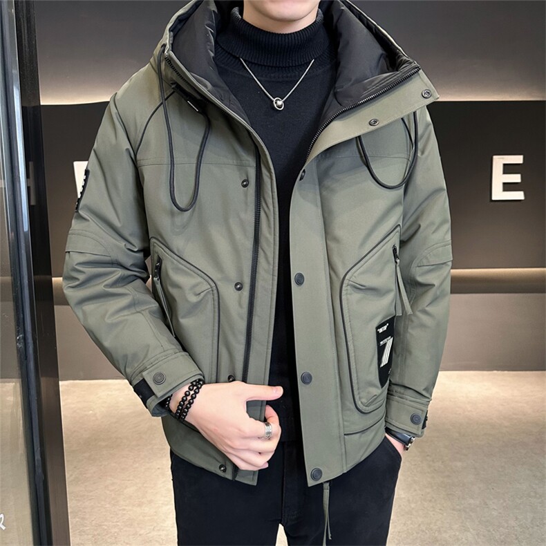 冬季羽绒服男2025新款连帽加厚保暖冲锋衣C317-Y8389-P195,男装夹克,电商C317