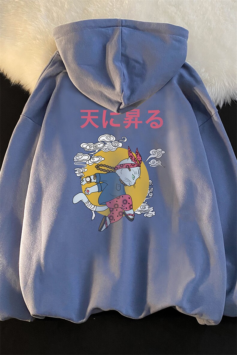 WY2012-P35加绒款-P40纯棉连帽卫衣男大码运动帽衫宽松薄外套男,男装卫衣,电商A040