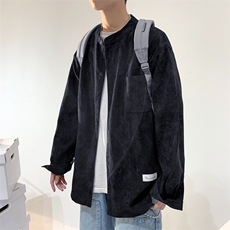 港风-芯绒衬衫男衬衣青少年休闲日系上衣7001-P38，男装衬衫，电商B380（原B361）