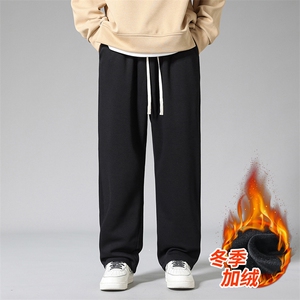 秋冬加绒加厚男裤休闲宽松ins卫裤束脚裤K206加绒P48图片