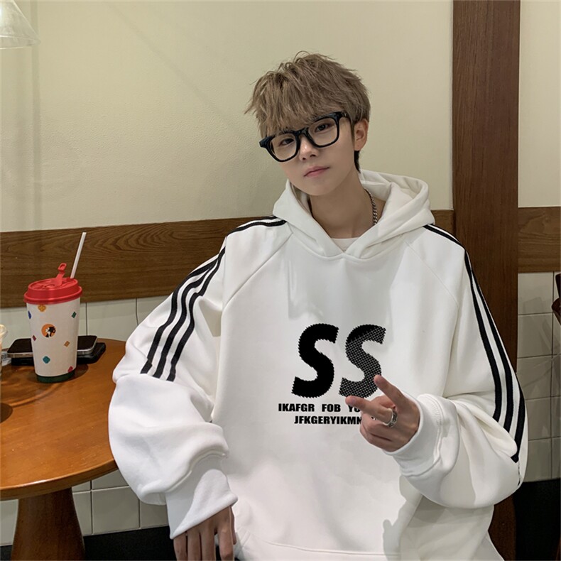 条纹连帽卫衣SWY2491 -P55控88 50棉图片