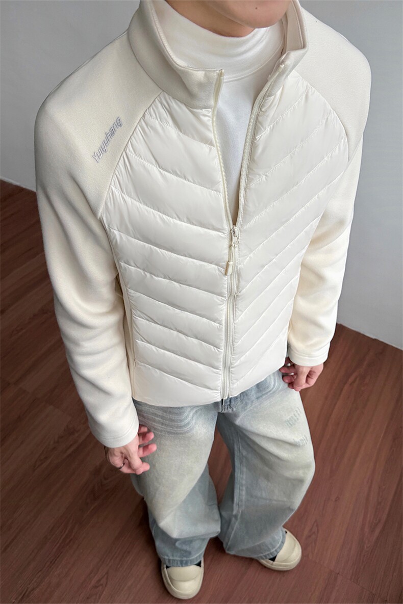 90绒轻薄羽绒服女轻暖拼接纯色健身服瑜伽外套5D3076-TP85不,男装羽绒服,电商A102