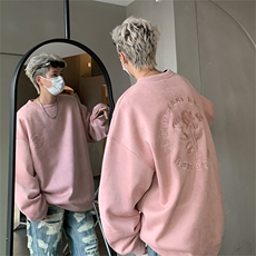 B359-YL9012特P50限价78美式万针刺绣重磅男女秋季炸街卫衣外套，女装短外套，电商B359