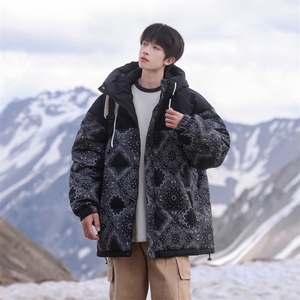 雪景男士冬季保暖防寒90白鸭绒拼接羽绒服外套A406 Y7719  P225图片