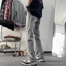 牛仔裤男韩版潮流修身高街帅气做旧2024夏季ins长裤RK1586-P51，男装牛仔裤，星座412-3