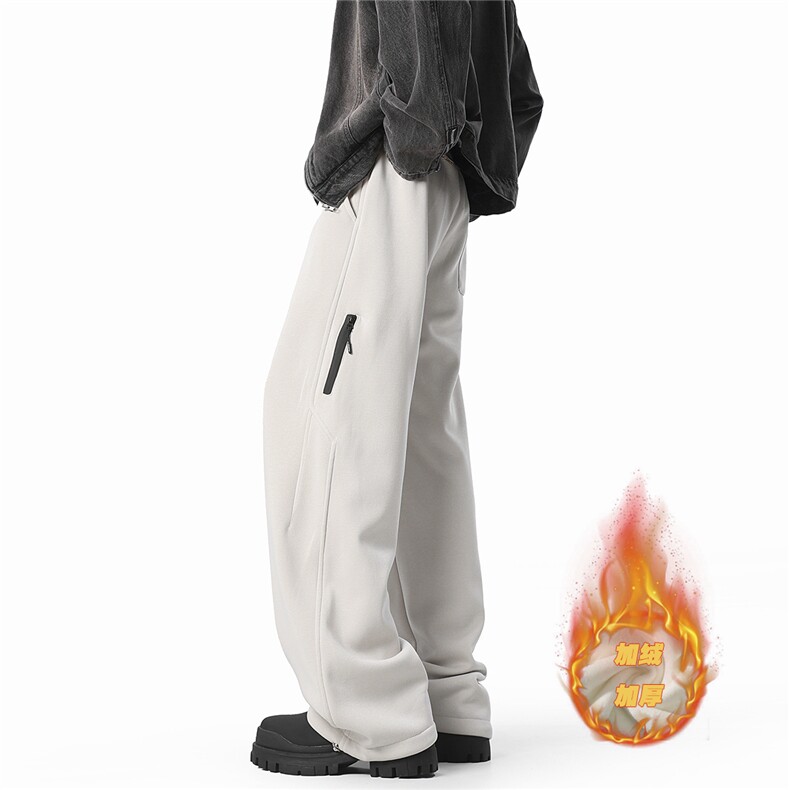 【现货】A749加绒-特P45控78加绒加厚休闲裤华棉卫裤宽松弯刀裤，男装休闲裤，电商B335