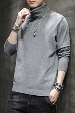 高领毛衣男士宽松秋冬2021新款潮流多色针织衫潮牌DF65T，男装针织衫/毛衣，电商A102