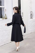 【现货】新款收腰两件套风衣裙，女装风衣，萱萱家