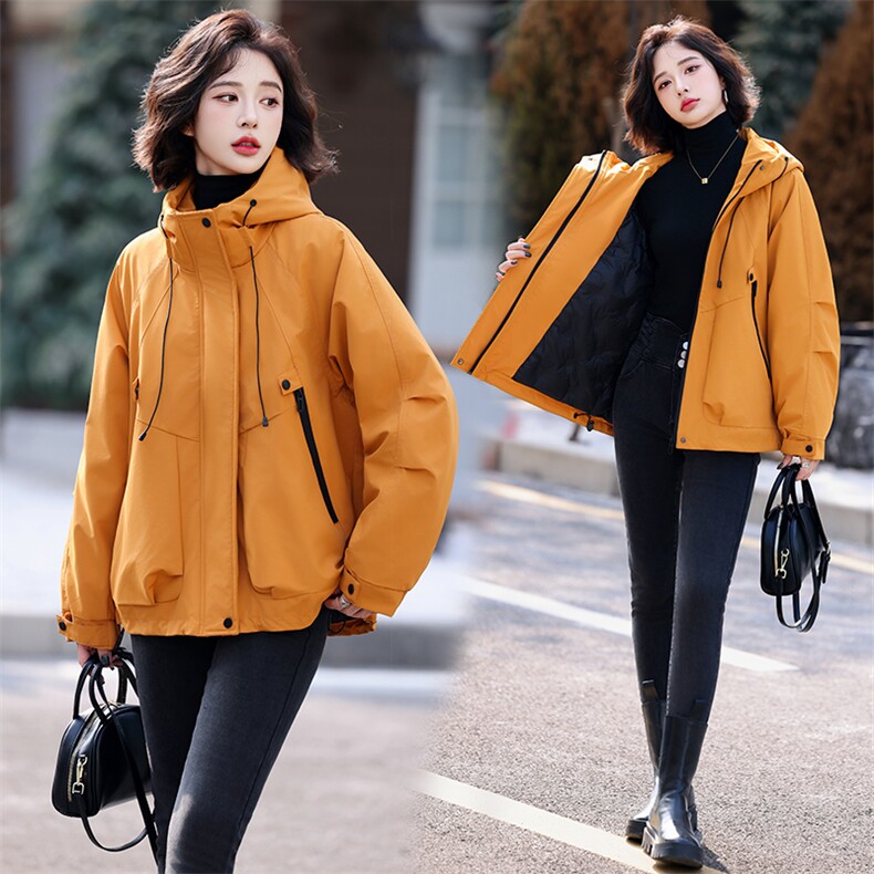 现货现货派克羽绒服女短款冬季2024新款宽松欧货冲锋衣外套现货！,女装羽绒服,一安秀
