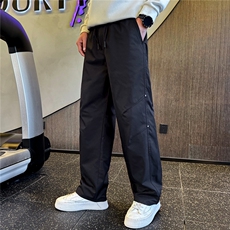 春季2026新款裤子男宽松直筒设计感春天休闲长裤A313-256199-P58，男装休闲裤，电商A313