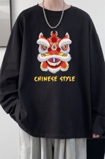 控48重磅230g纯棉长袖t恤男大码圆领卫衣打底衫TX3185-P28，男装T恤，电商A040