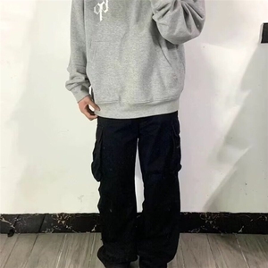cleanfit深灰色多口袋工装裤男美式拉链卡哈特直筒裤子徒步登山裤图片