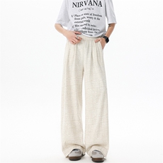 8XL-M棉麻扎染糯米裤垂感直筒宽松慵懒休闲阔腿裤K9130P68控98，男装休闲裤，电商D206-1