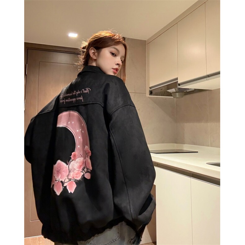 XZ809A/JPK07/P118/控138/加绒P148/控168    麂皮绒美式烧花夹克图片