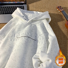 现货！！冬季加绒加厚凹凸印卫衣连帽衫外套WR242JR-P70控98，女装短外套，星座815A