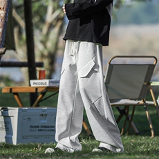 2025春款复古工装长裤休闲宽松直筒潮流裤子K703TP45，男装休闲裤，电商A102B