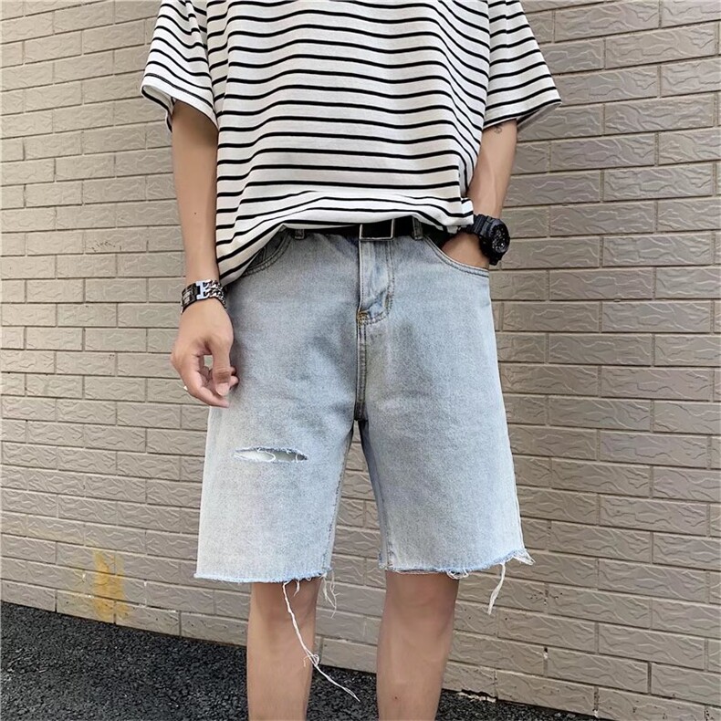 潮流春季牛仔裤男牛仔短裤D664P35,男装牛仔裤,星座1116-2