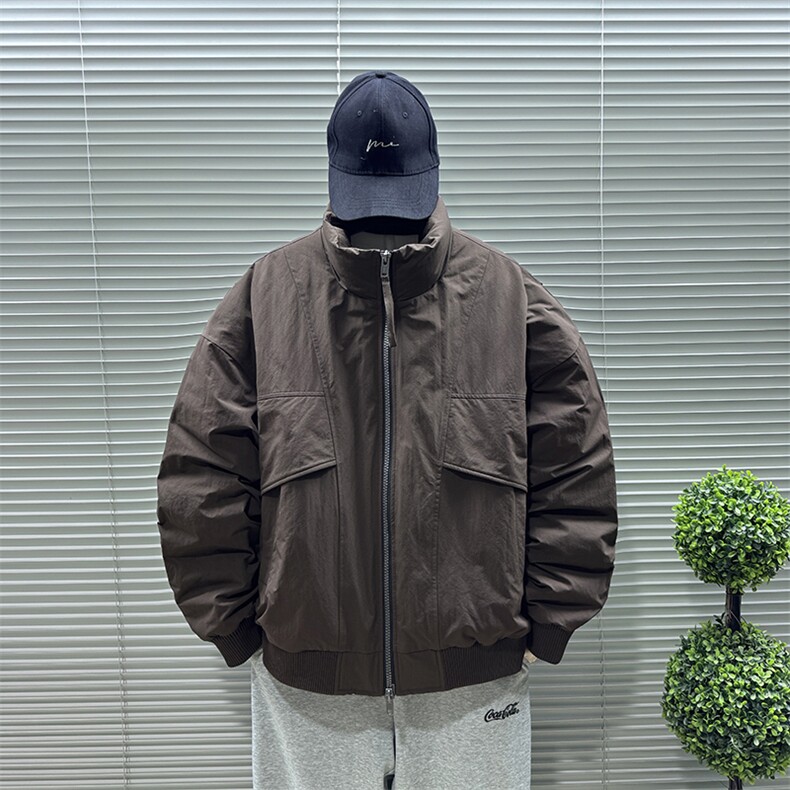 主推2025新标90白鸭绒冬季男立领高品质羽绒服保暖外套304-P240，男装羽绒服，钱塘708(原3018)