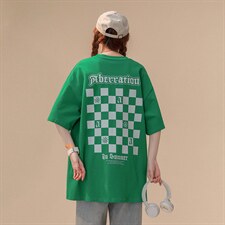 主推中性风短袖t恤男学生纯棉宽松半袖416B-1-DT215-P25限39，男装T恤，星座416B-1