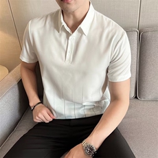 直播抖音商城韩版数码印花POLO衫冰丝弹力T恤T05310B-1P45，男装T恤，星座310B-1