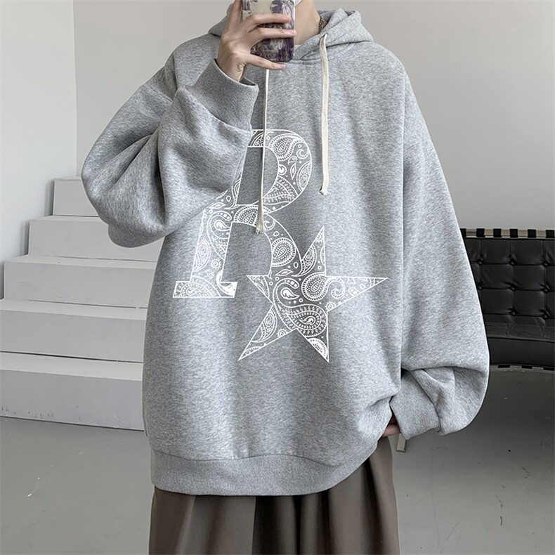 连帽卫衣男大码运动服帽衫外套WY2328-P35加绒款-P40,男装卫衣,电商A040