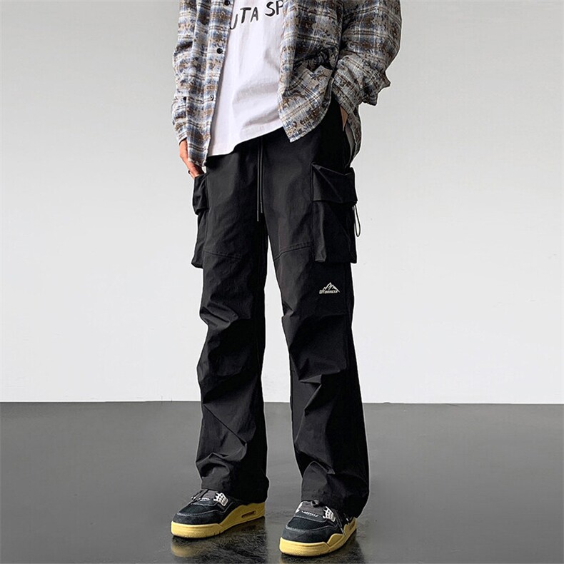 2026春季新款内景大码工装防水印花冲锋裤M-5XHK24009-P50，男装工装外套，电商A022