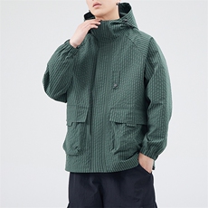 新款现货户外连帽夹克男三防冲锋衣外套JK811-P85，男装夹克，星座1204-3