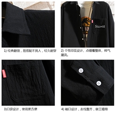 QC58098-P45亚七分袖衬衫男大码五分袖衬衣男短袖，男装衬衫，电商A040A