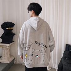 KS21129-P38加绒-P43连帽开衫卫衣男运动外套大码班服，男装卫衣，电商A040