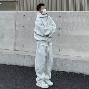 现货运动连帽卫衣外套长裤大码春秋新款韩版时尚宽松显瘦拉链开衫图片