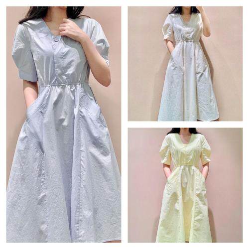 [现货]纯棉连衣裙三色，女装连衣裙，嘉乐馨秀(4F)