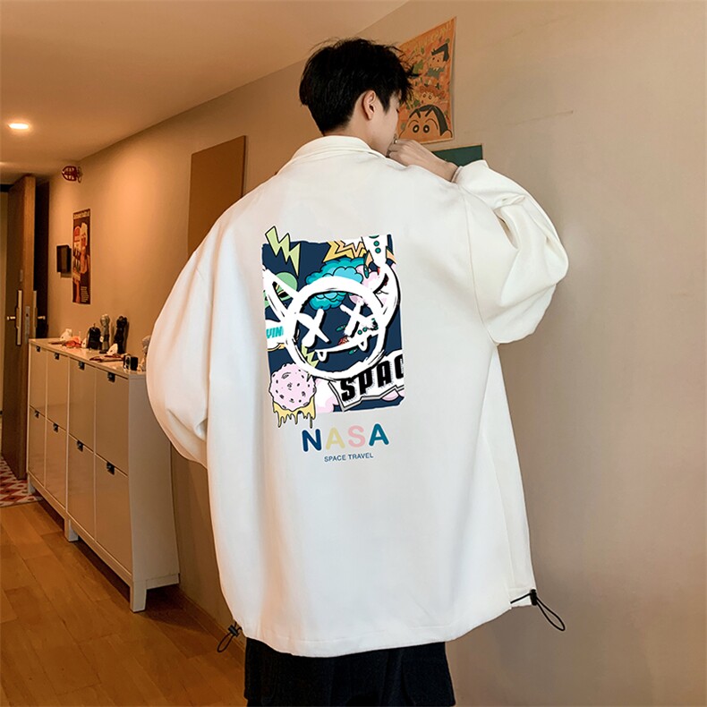 麂皮绒夹克男大码立领褂子外套JK85275-P68  加绒款-P78图片