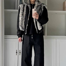 大货DW318-特批103座山雕加厚外套宽松假两件毛领棉服，男装棉衣，星座603-2