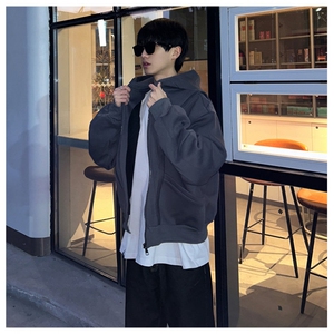 网图重磅全棉420克工装口袋卫衣拼接连帽开衫外套 RH5330-P65图片