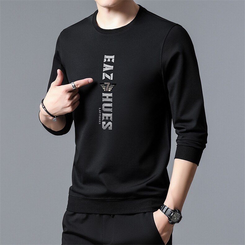 SA3033钱塘2020-2冬季厚款圆领百搭简约中青年男士时尚卫衣P62,男装卫衣,钱塘207-2