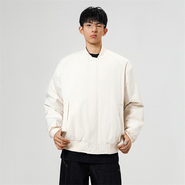 冬季clean纯色棒球服领棉服加厚短款棉衣HZ8815-特P68不议价,男装棉衣,星座610B-1